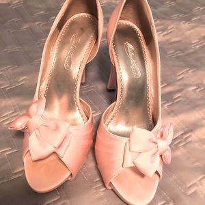 COPY - Pink satin Michelangelo stiletto heels